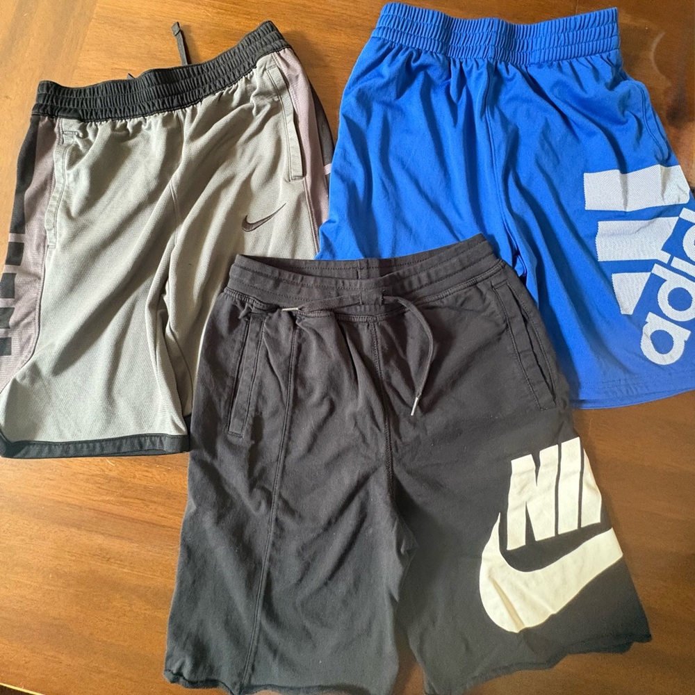 Youth Large Nike and Adidas Shorts